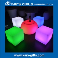 Durable Wifi Lighting Control LED Cube Chair Unbreakable Plastic Led Cube